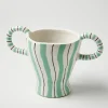 Discount Jones & Co Amalfi Green Handle Vase