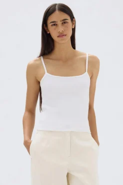 Assembly Label Baylee Rib Tank - White