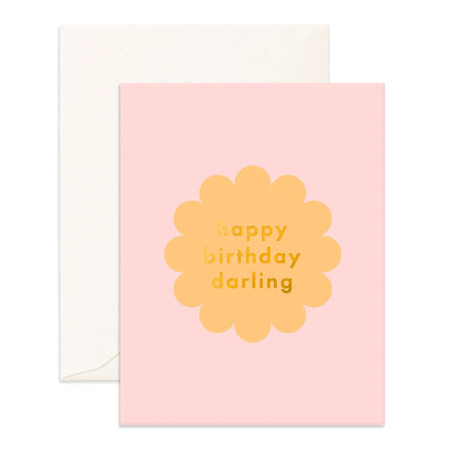 New Fox & Fallow Birthday Darling Petal Greeting Card