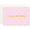 Online Fox & Fallow Birthday Lilac Dots Mini Greeting Card