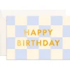 New Fox & Fallow Birthday Powder Check Mini Greeting Card