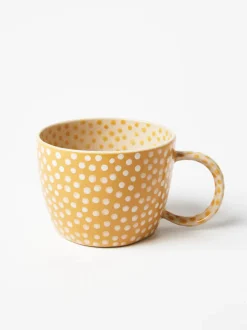 Sale Jones & Co Chino Mug Mustard Strinkle