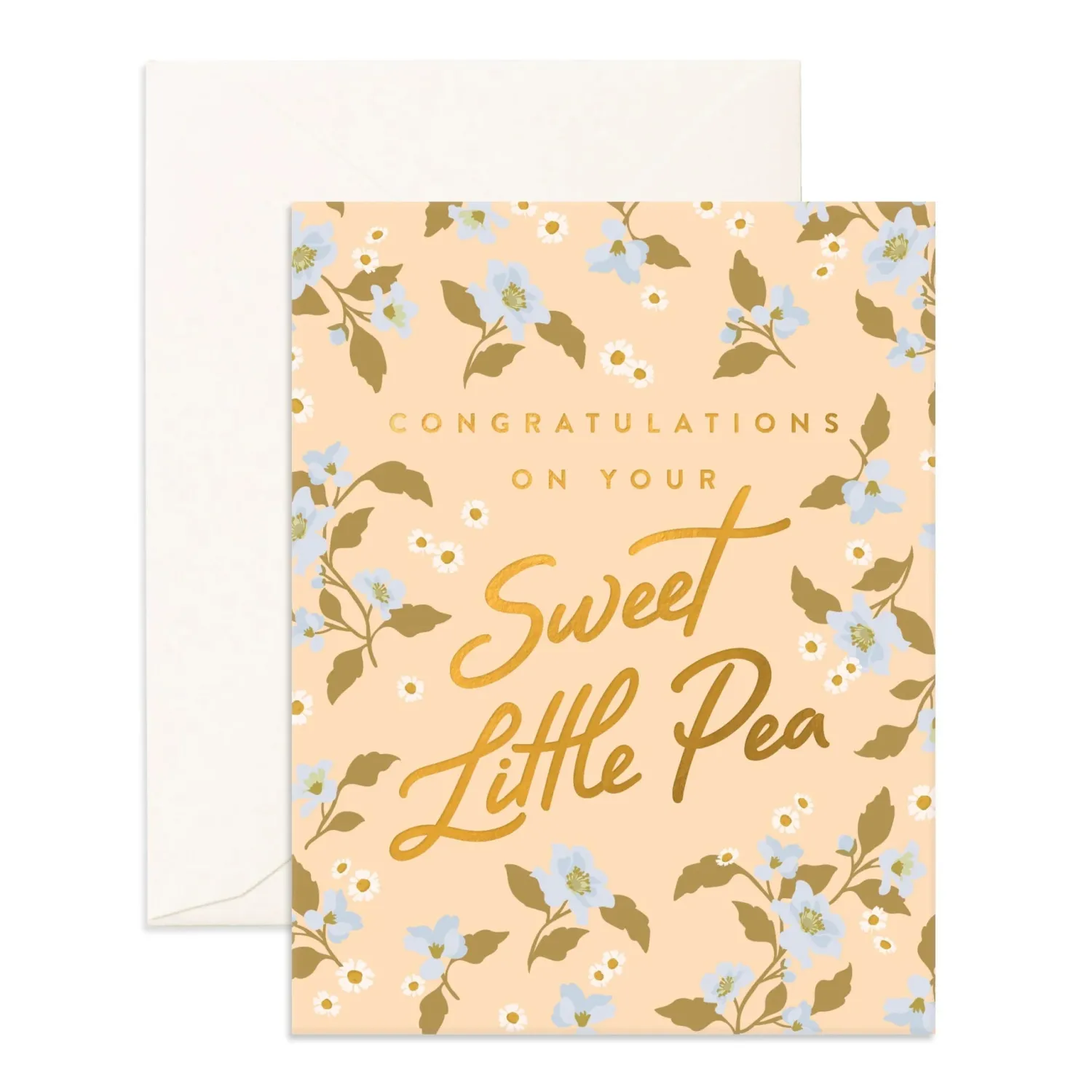 Clearance Fox & Fallow Congrats Forget-Me-Not Greeting Card