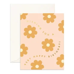 Online Fox & Fallow Happy Birthday Daisy Chain Greeting Card