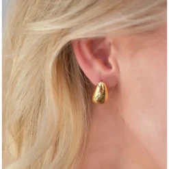 Online Love From Lilou Isla Earrings - Gold