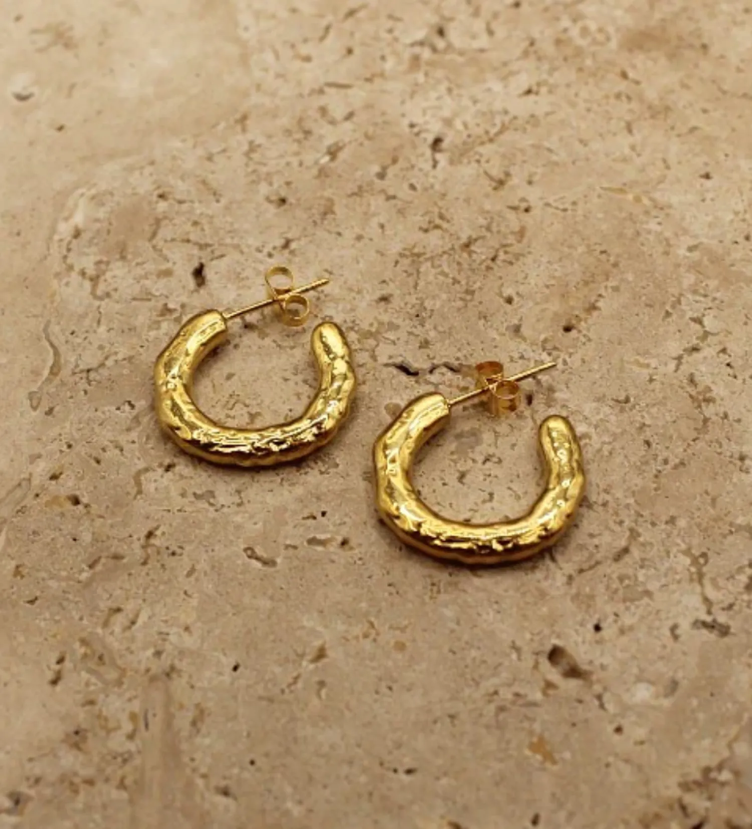Online Love From Lilou Kirby Gold Hoop Earring