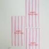 Hot Studio Y Creative Large Christmas Stripe Gift Tag - Pink