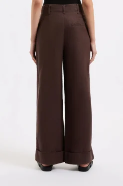 Hot Nude Lucy Paloma Tailored Pant - Espresso