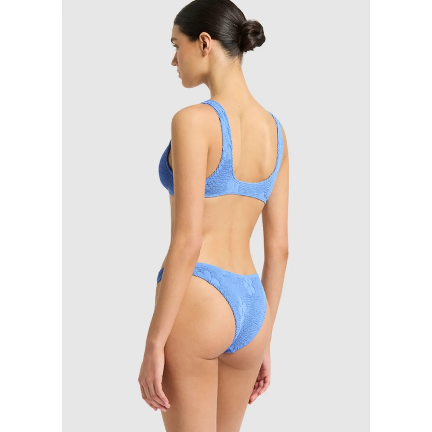 Bond-Eye Swim Scout Crop - Cornflower Floral