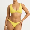 New Bond-Eye Swim Scout Crop - Limoncello Stripe
