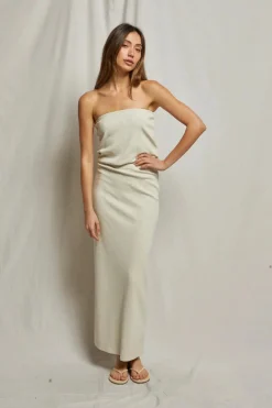Outlet Perfect White Tee Talula Blondie Tube Top - Heather Oat