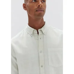 Outlet Assembly Label Mens Tanner Brushed Check Shirt - Limestone Check
