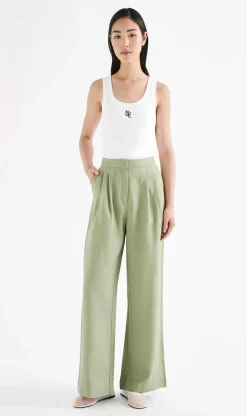Online Nude Lucy Thilda Linen Pant - Sage
