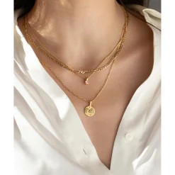 Online Slani Zodiac Necklace 18inch