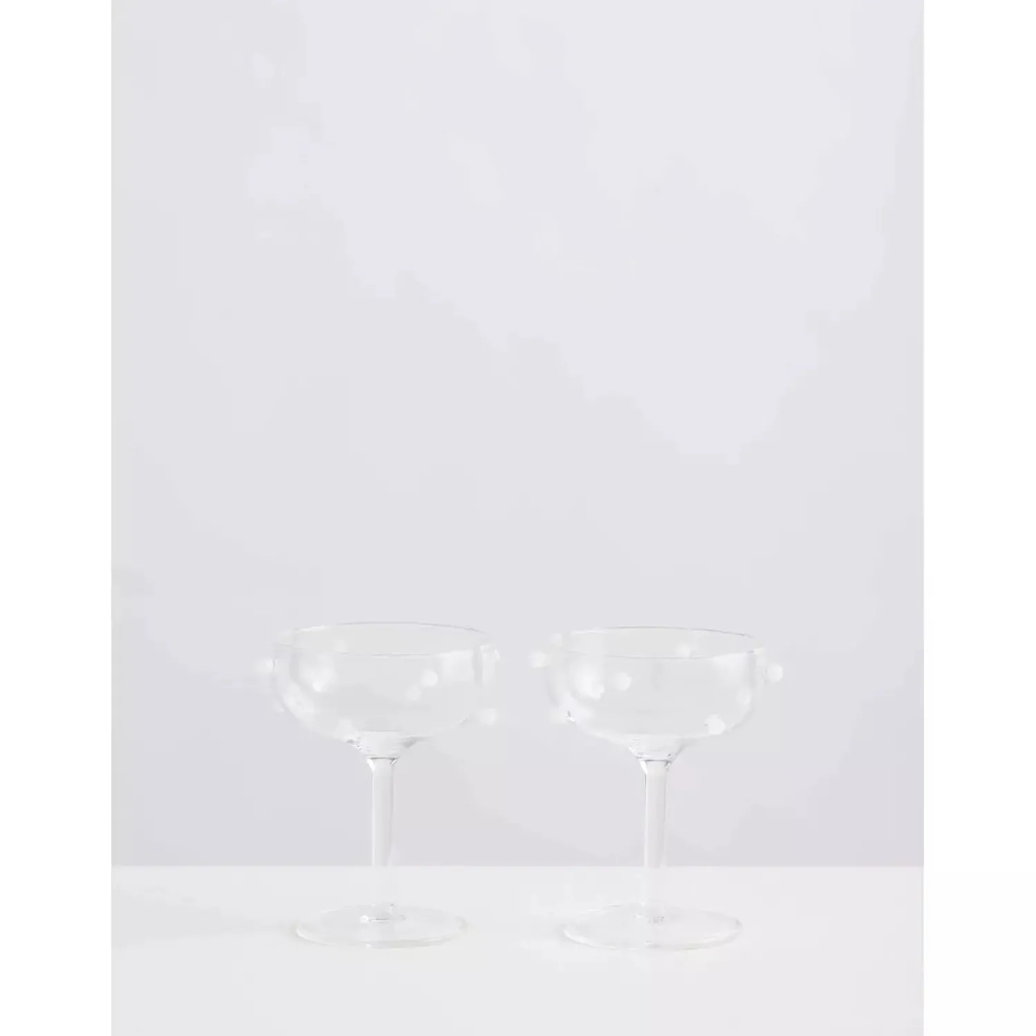Best Maison Balzac 2 Champagne Coupes Clear & Opaque