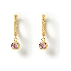 Online Arms of Eve Rhodes Gold Earrings - Pink