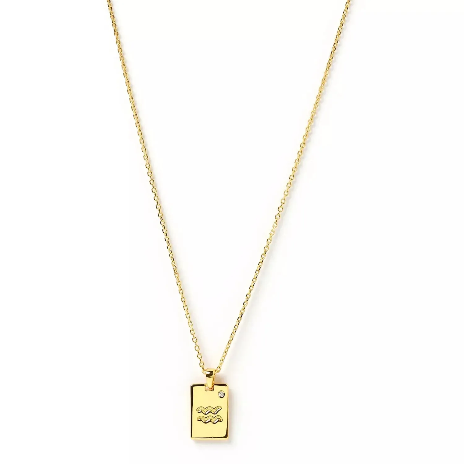 Discount Arms of Eve Zodiac Gold Tag Necklace