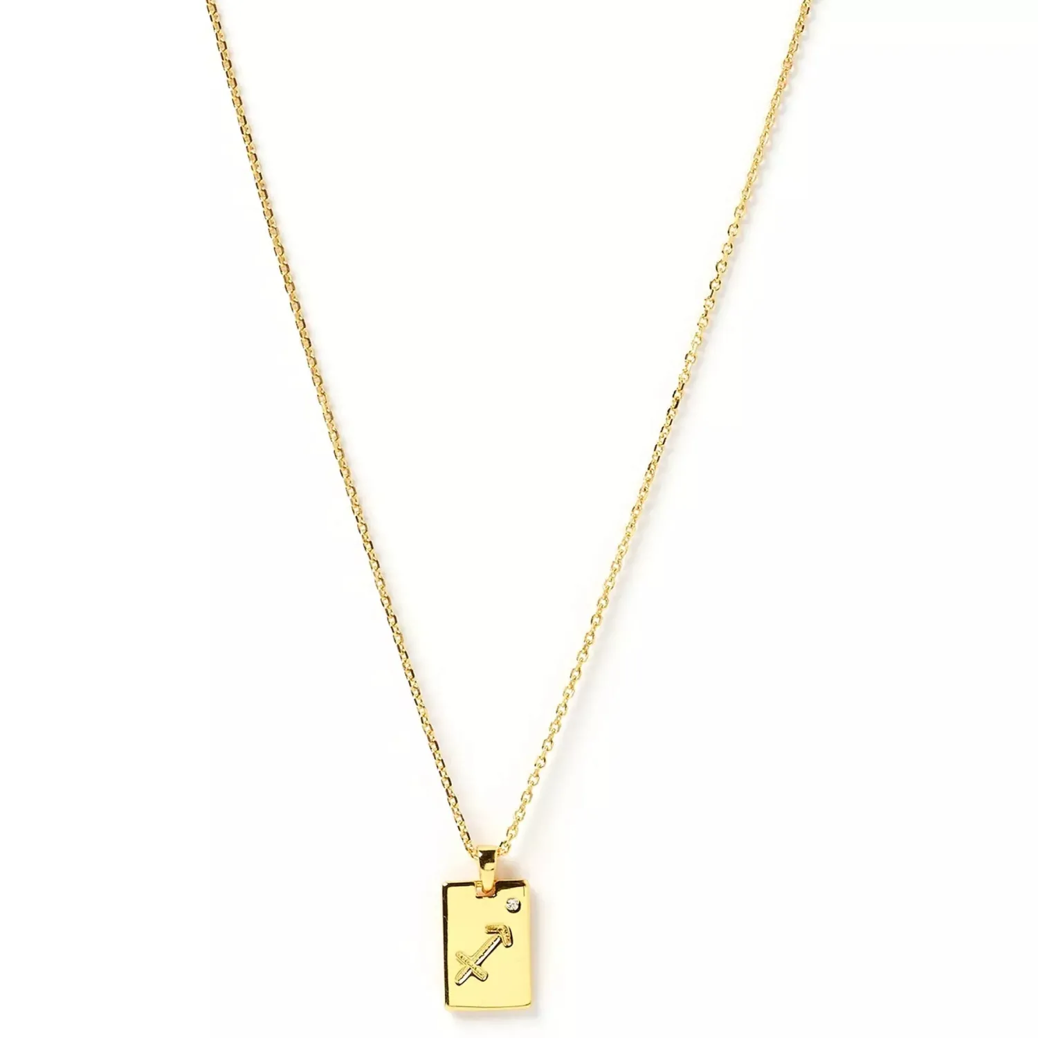 Discount Arms of Eve Zodiac Gold Tag Necklace