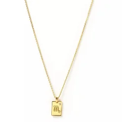 Discount Arms of Eve Zodiac Gold Tag Necklace
