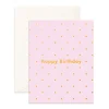 Discount Fox & Fallow Birthday Lilac Dots Greeting Card