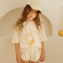 Best Golden Children Ciao Mid Sleeve Tee - Buttercream