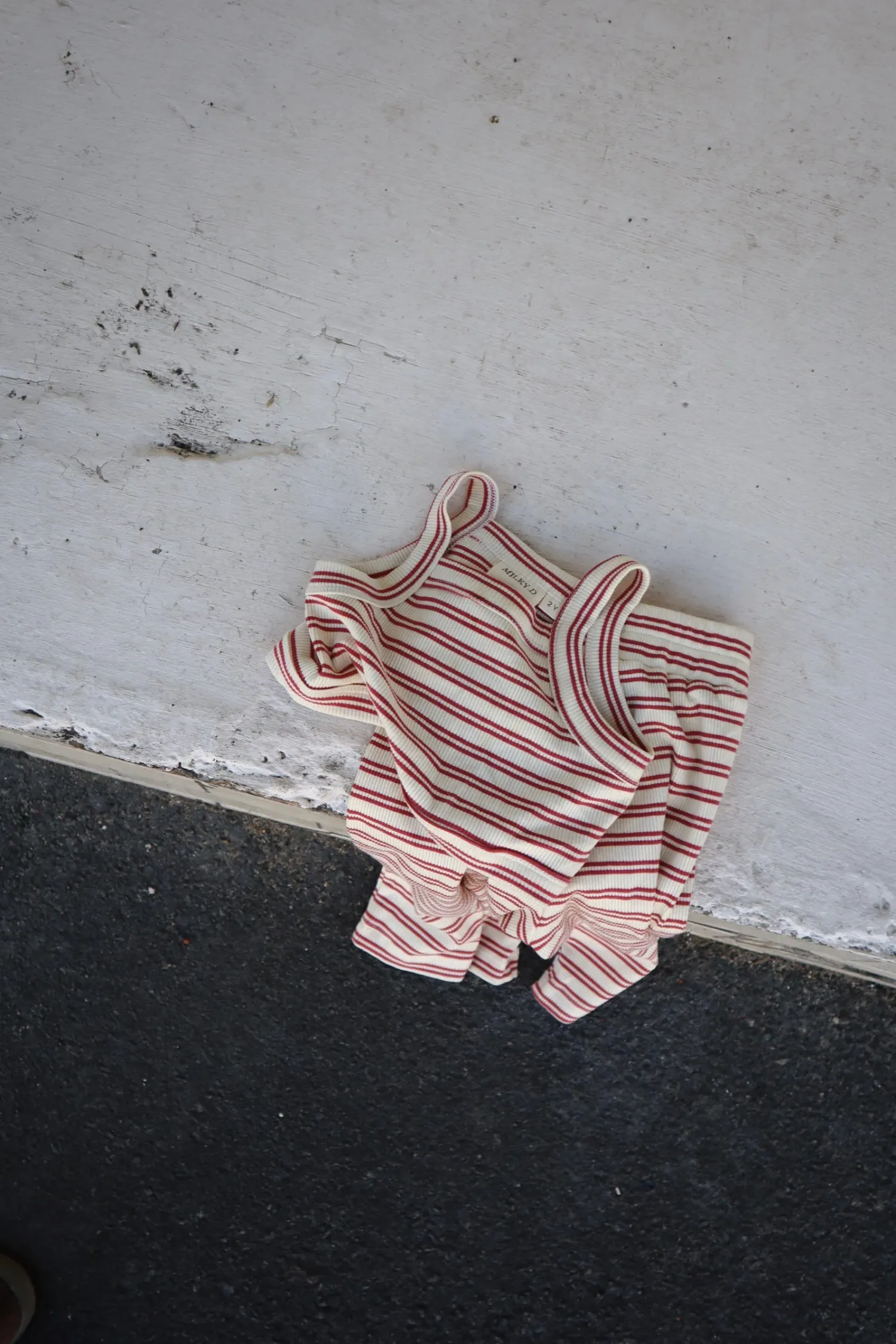 Best Milky Designs Cleo Rib Set - Red Stripe