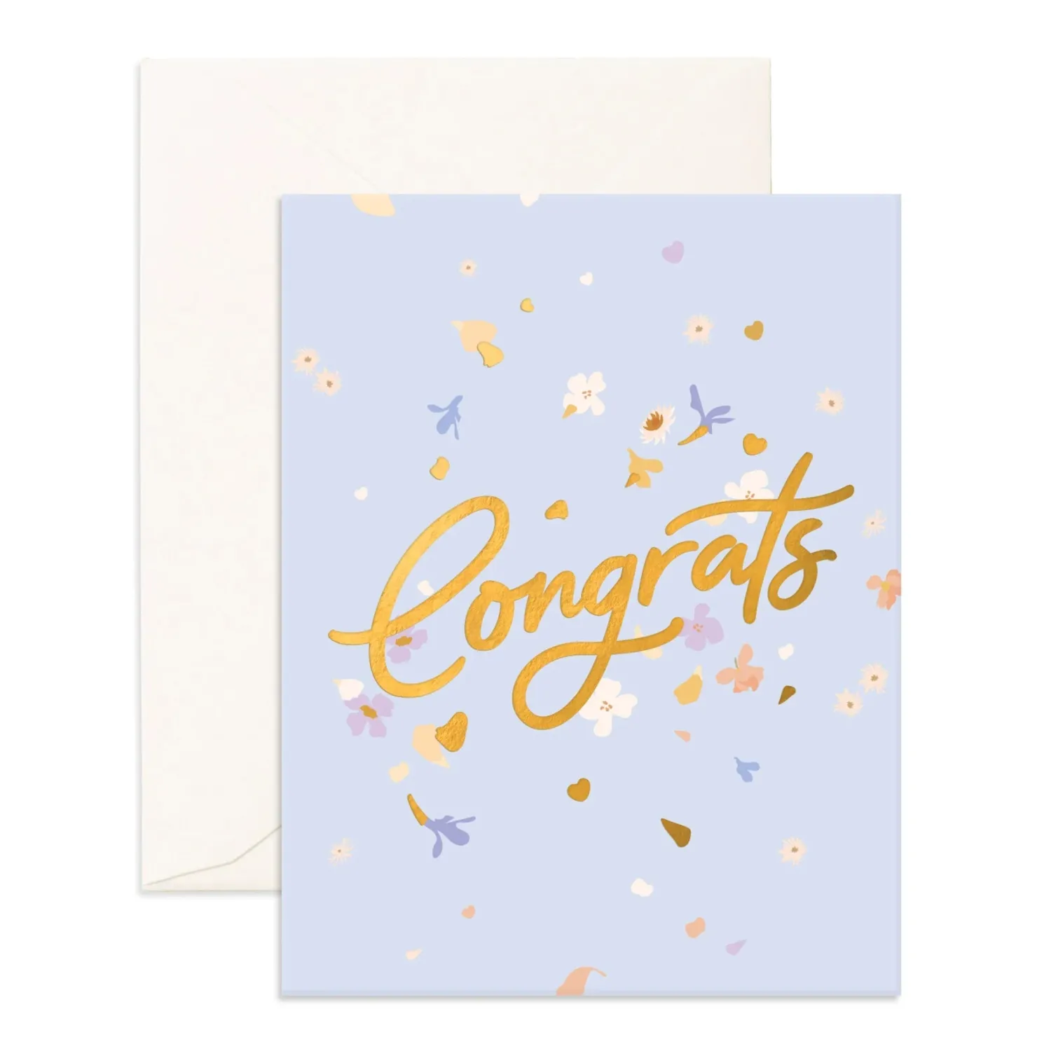 Clearance Fox & Fallow Congrats Flowerbomb Greeting Card