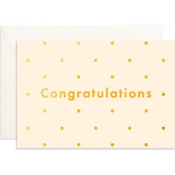 Outlet Fox & Fallow Congratulations Dots Mini Greeting Card