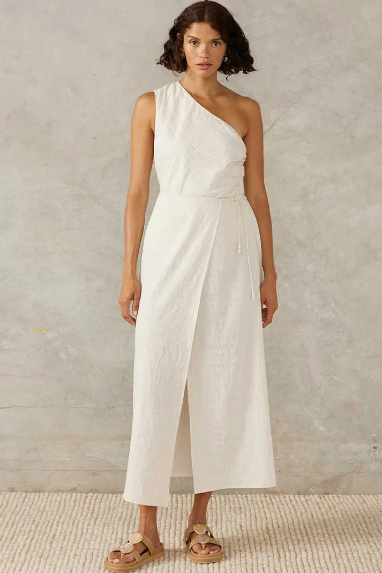 Sale Mon Renn Dune Wrap Skirt - Snow Marle