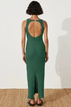 Best Zulu & Zephyr Emerald Crochet Dress