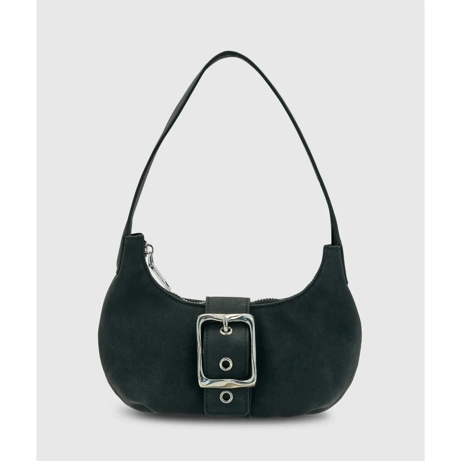 Discount Brie Leon Everyday Mini Baguette Bag - Indigo Black Suede