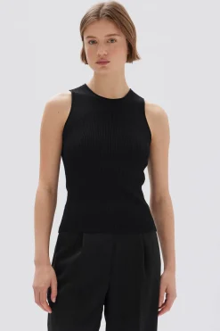 Hot Assembly Label Faye Knit Tank - Black