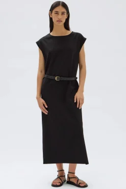 Sale Assembly Label Kahrissa Jersey Tank Dress - Black