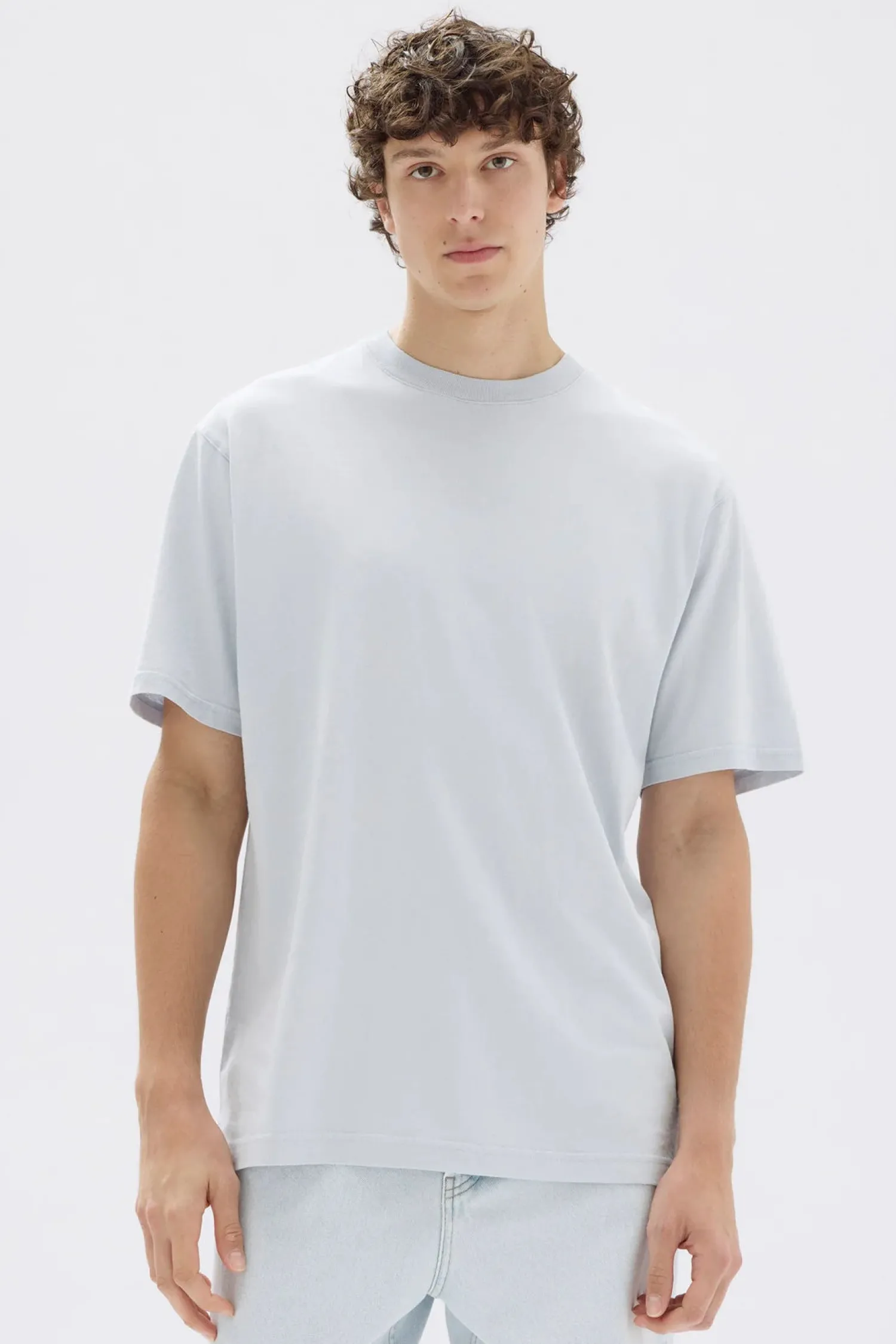 Online Assembly Label Mens Knox Oversized Tee - Blue Haze