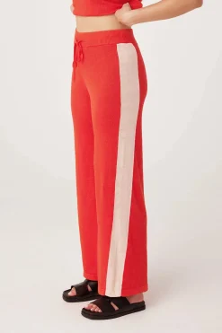 New Arcaa Movement Larri Linen Knit Pant - Hibiscus & Sand