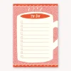 Clearance Lauren Sissons Studio Coffee To Do List A5 Notepad
