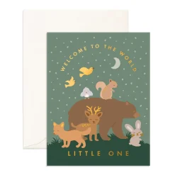Hot Fox & Fallow Little One Woodland Greeting Card