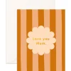 Discount Fox & Fallow Love You Mum Petal Stripe Greeting Card