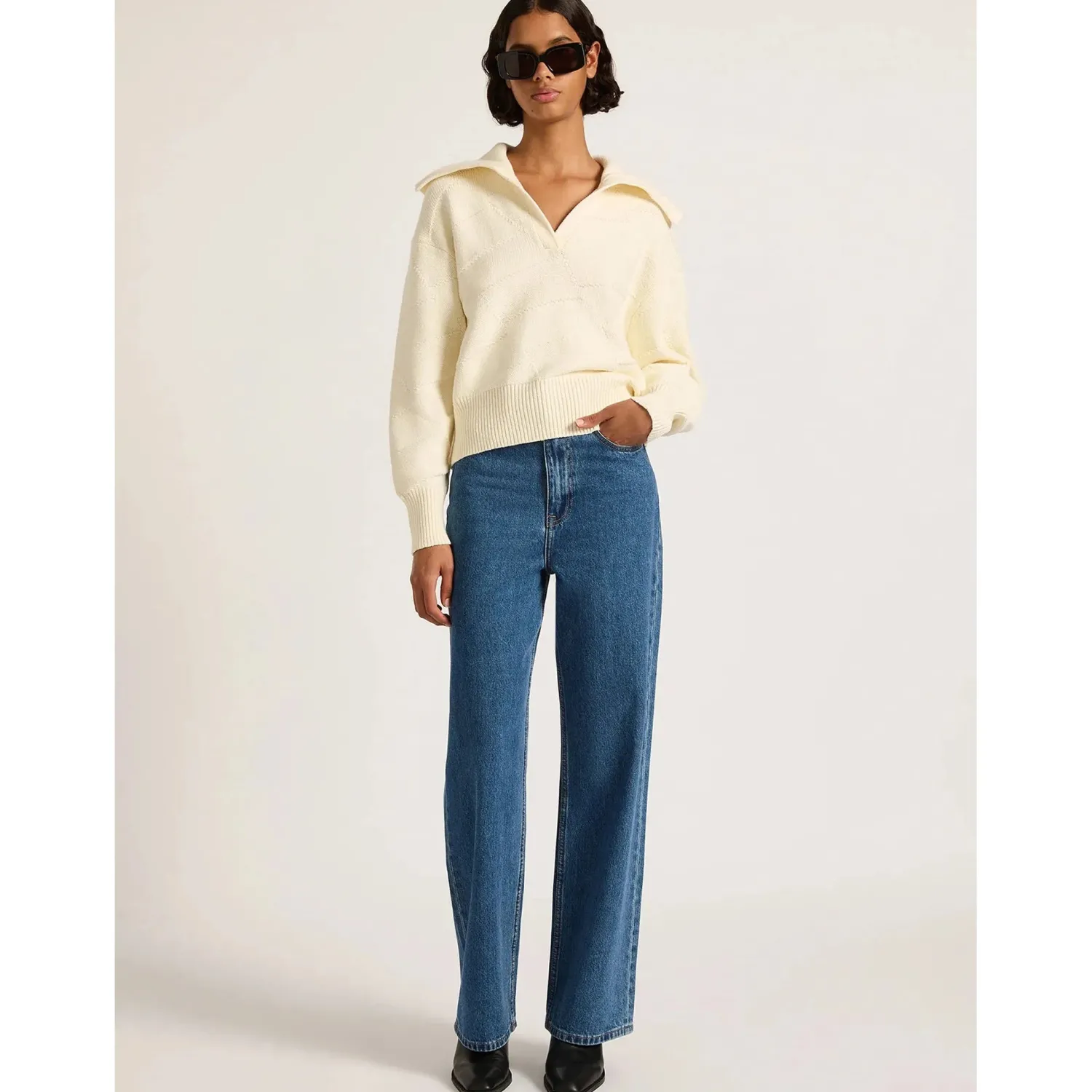 Nude Lucy Addison Rugby Knit - Cloud