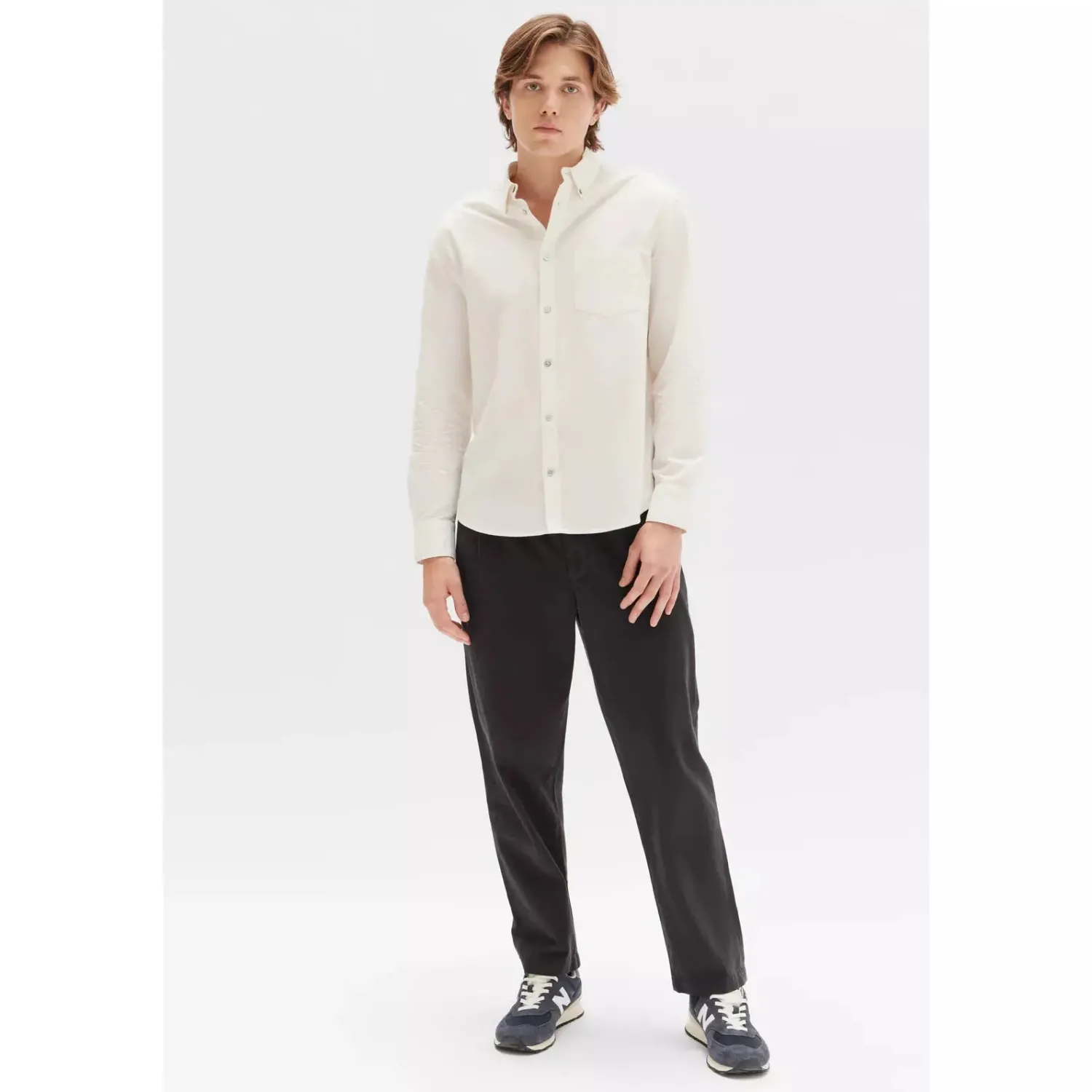 Best Assembly Label Oxford Shirt - Antique White