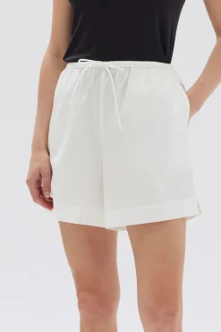 Outlet Assembly Label Philipa Poplin Short - White