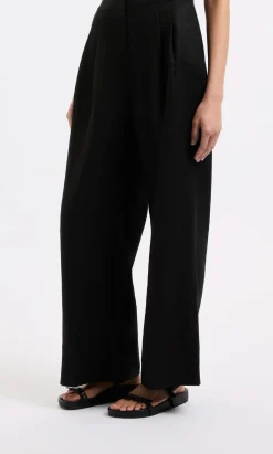 Best Nude Lucy Thilda Linen Pant - Black