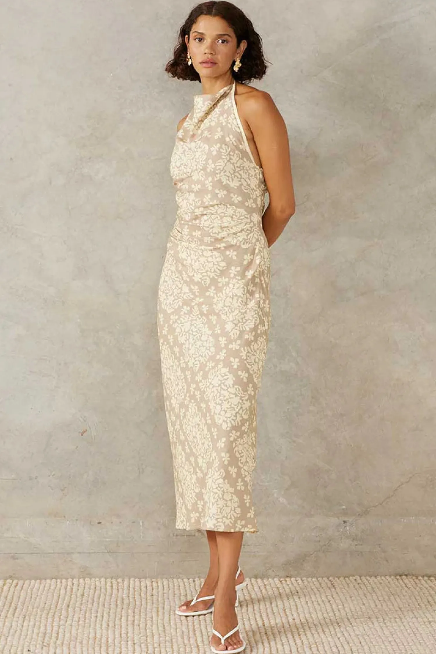 Discount Mon Renn Vacanza Floral Midi Dress